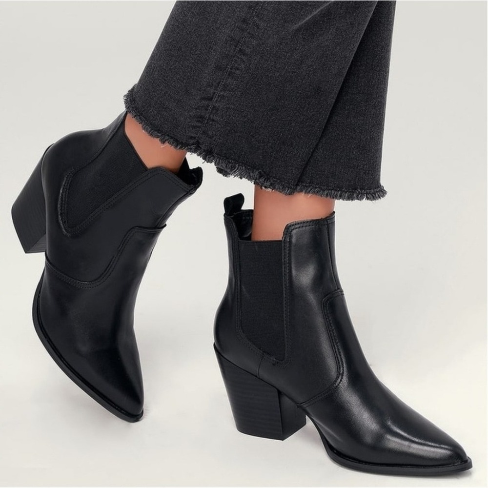 Steve Madden Black Ankle Boots